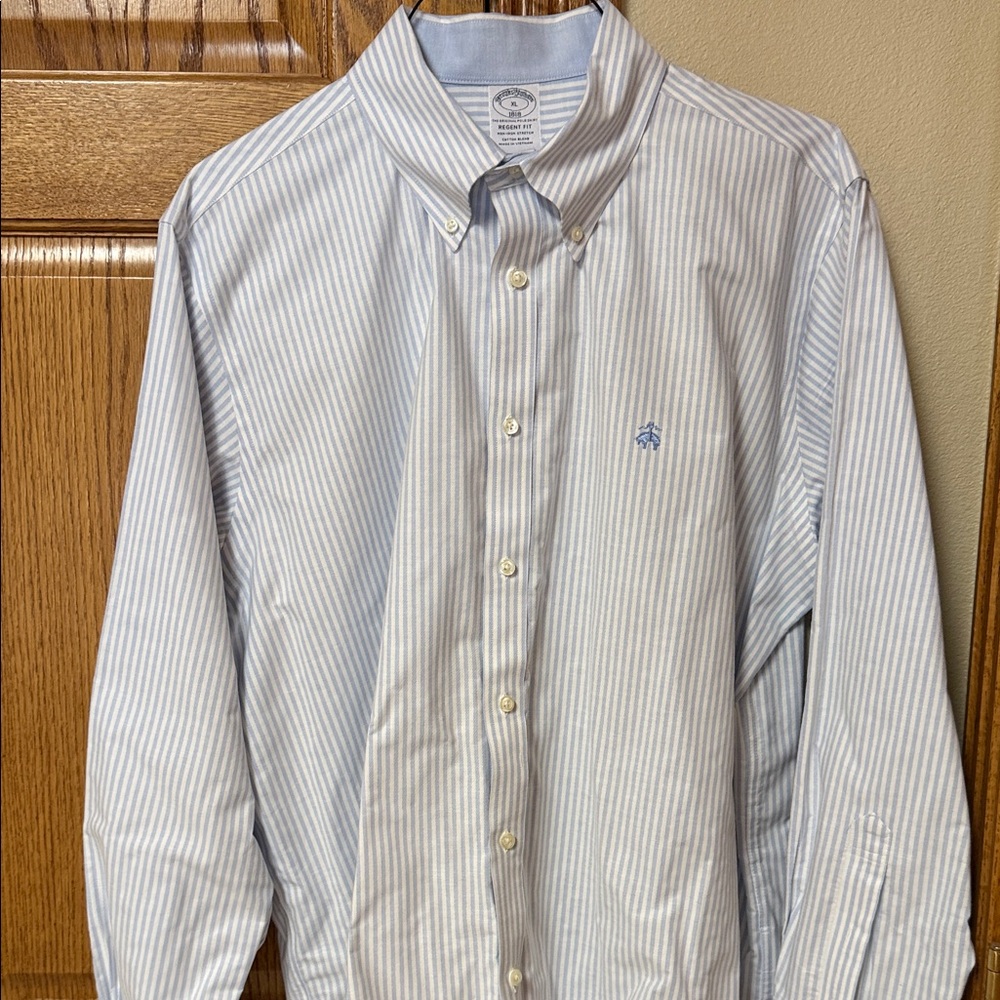 Brooks Brothers Blue and White Striped Shirt